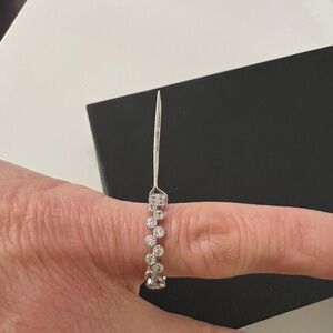 Elegant Silver CZ Ring